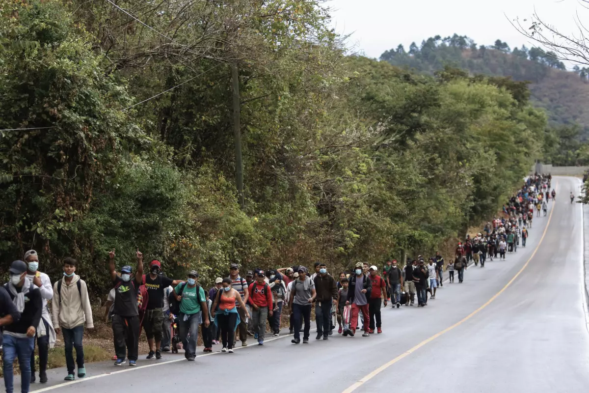 Central American migrants on the move