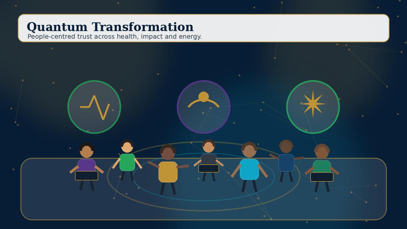 People-centred trust across health, impact and energy